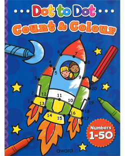 DOT TO DOT COUNT & COLOUR (1-50)