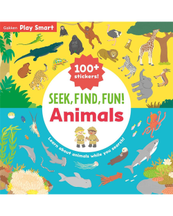 PLAY SMART STICKERS SEEK FIND FUN ANIMAL