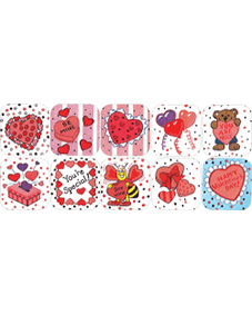 VALENTINE'S DAY STICKERS (TCR1258)