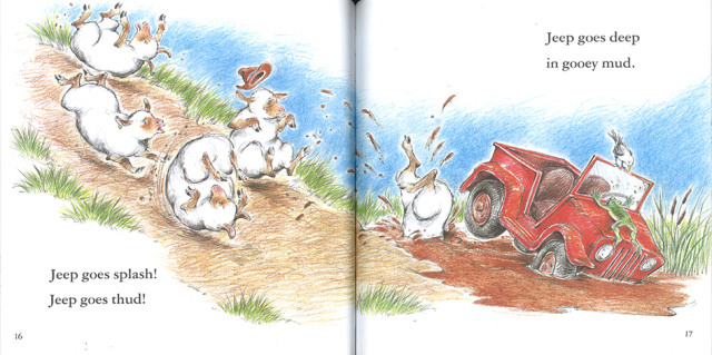 SHEEP IN A JEEP