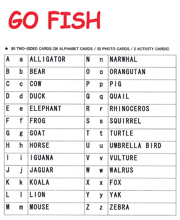 KM344: GO FISH ALPHABET (05014)