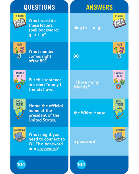 英語教材Brain Quest 各学年クイズカードセット　英語学習7歳から13歳 BRAIN QUEST FOR TWOS 5/E (AGES 2-3)