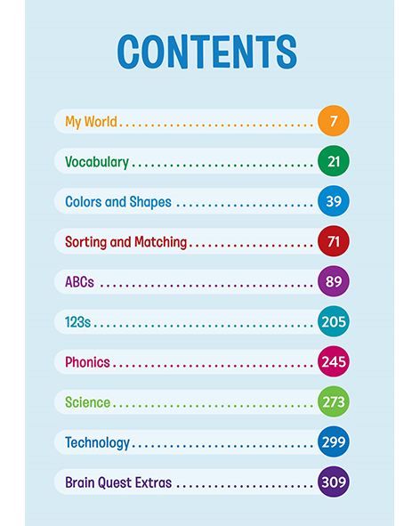 KM301: BRAIN QUEST WORKBOOK (Revised Edition): PRE-K