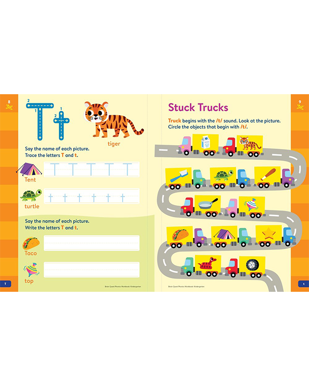 KM226: BRAIN QUEST PHONICS WORKBOOK: KINDERGARTEN