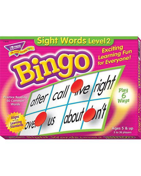 SIGHT WORDS BINGO LV2 (T-6076)