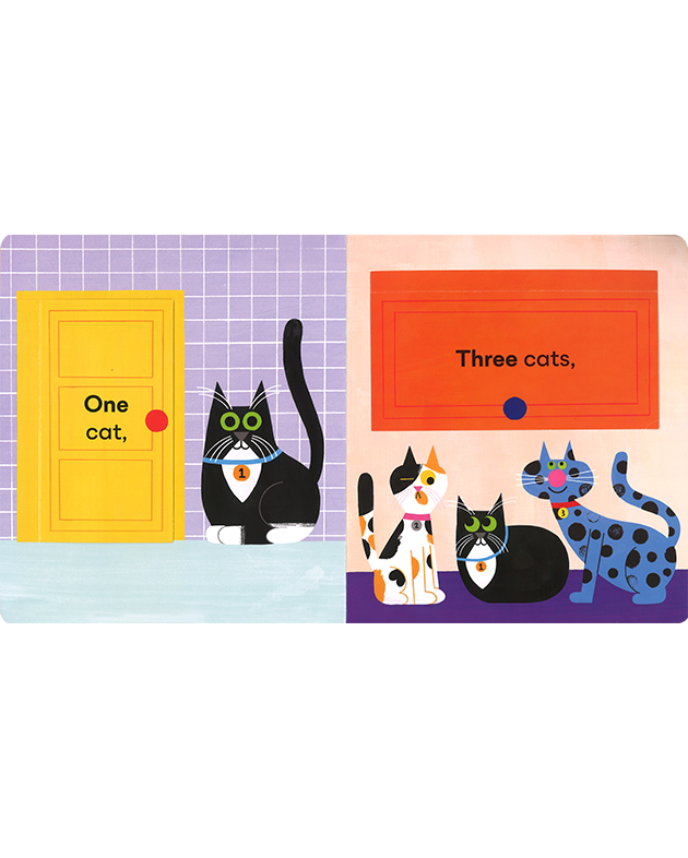 大鎌猫の仔/Scythecat Cub 英語版2枚セット ONE CAT, TWO CATS (ボードブック)