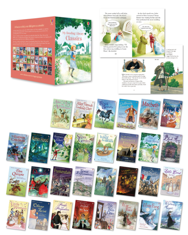My Reading Library Classic  古典名作30冊 Usborne My Reading Library Classics 30 Books Box Set