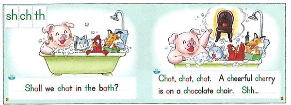 CLICK ON PHONICS: READING BOOK (CAT, HEN, PIG, FOX AND SNAKE