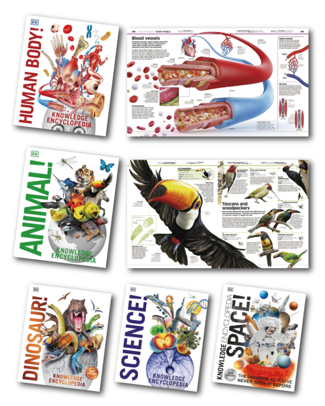 DK 科学図鑑セット KNOWLEDGE ENCYCLOPEDIA セット (全5巻) [LB2678]