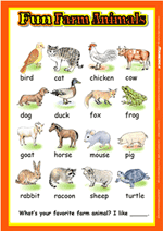 CUTE ZOO ANIMALS POSTER (PT316)