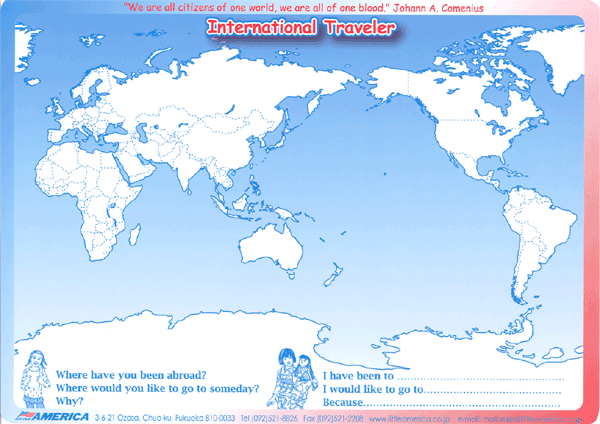 INTERNATIONAL TRAVELLER 下敷き