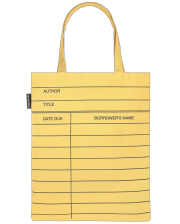 LIBRARY CARD LT YELLOW(A-TOTE-1063)