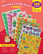 HOLIDAY CELEBRATION SPARKLE STICKER (104