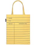 LIBRARY CARD LT YELLOW(A-TOTE-1063)