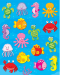 SEA LIFE SHAPE STICKERS (CD-168039)