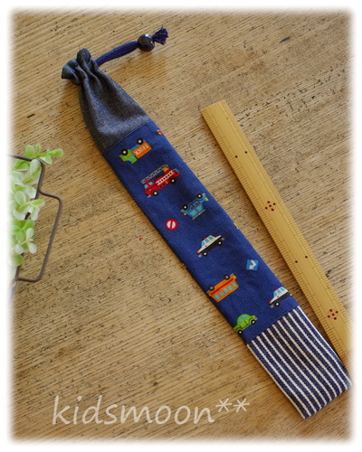 【はたらく車・キュート】30cm定規入れ・物差しケース