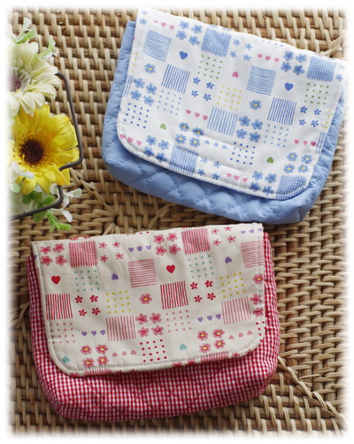 【フラワーハート】封筒型お弁当ケース（サイズ変更料込み）