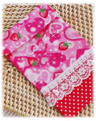 【きらきらハート】集金袋 献金入れ 小物入れ お便り入れ ロザリオ袋（サイズ変更料込み）