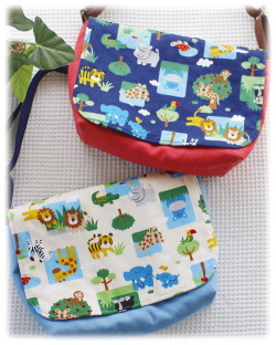 【アニマルパーク】肩掛けかばん（サイズ変更料込み）