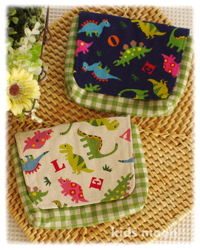 【わくわく恐竜】封筒型お弁当ケース（サイズ変更料込み）