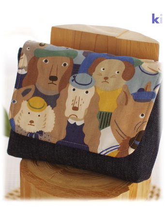 【わんわんがいっぱい】封筒型お弁当ケース（サイズ変更料込み）