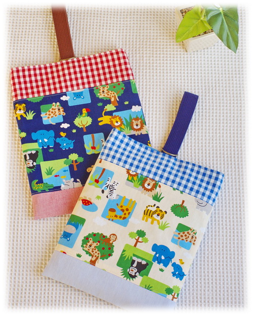 【アニマルパーク】上履き入れ シューズバッグ 上靴袋（サイズ変更料込み）