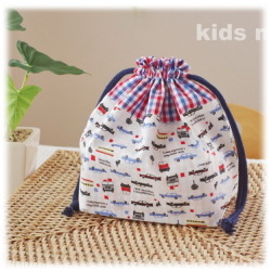 【トリコロール×車】お弁当巾着袋（サイズ変更料込み）