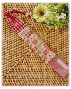 【フラワーハート】30cm定規入れ・物差しケース