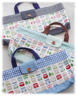 【カラフル電車】鍵盤ハーモニカバッグ ピアニカ入れ（サイズ変更料込み）