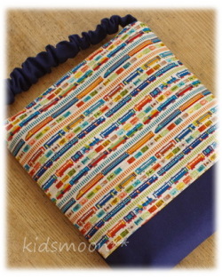 【タイニートレイン】座布団カバー 防災頭巾入れ（サイズ変更料込み）