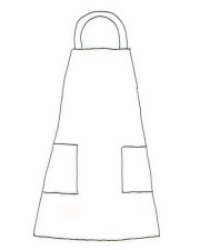 【生地材料お持ち込み】キッズエプロン＆三角巾セット