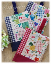 【ドイリーハート】上履き入れ シューズバッグ 上靴袋（サイズ変更料込み）