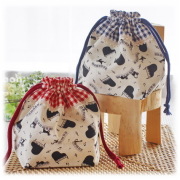 アウトレット【ねこちゃんとピアノ】お弁当袋 ランチバッグ 給食袋・サイズオーダー不可