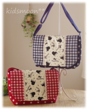 【ねこちゃんとピアノ】肩掛けかばん（サイズ変更料込み）