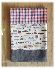 【トリコロール×車】集金袋 献金入れ 小物入れ お便り入れ ロザリオ袋（サイズ変更料込み）