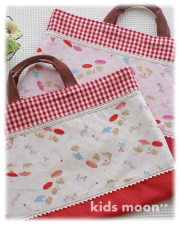 【リトルバレリーナ】絵本バッグ・手さげ袋（サイズ変更料込み）