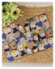 【わんわんがいっぱい】ランチョンマット 給食ナプキン（サイズ変更料込み）