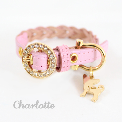犬 首輪 リード Charlotte 1st ピンク