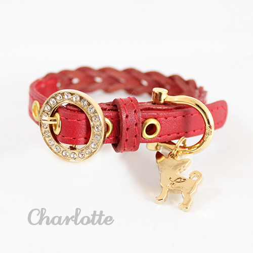 犬 首輪 リード Charlotte 1st レッド