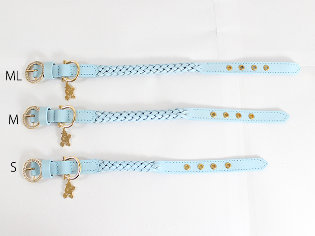 犬 首輪 リード Cyntia 2nd  ライトブルー