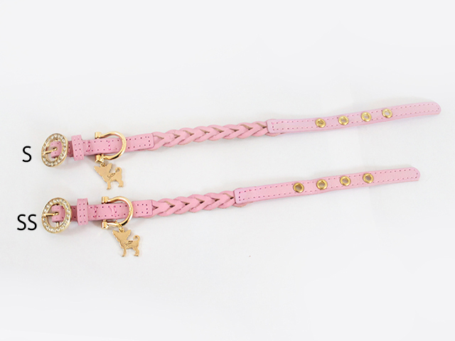 犬 首輪 リード Charlotte 1st　ピンク