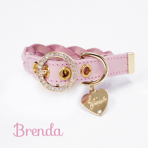 【Brenda】首輪 ピンク S,M