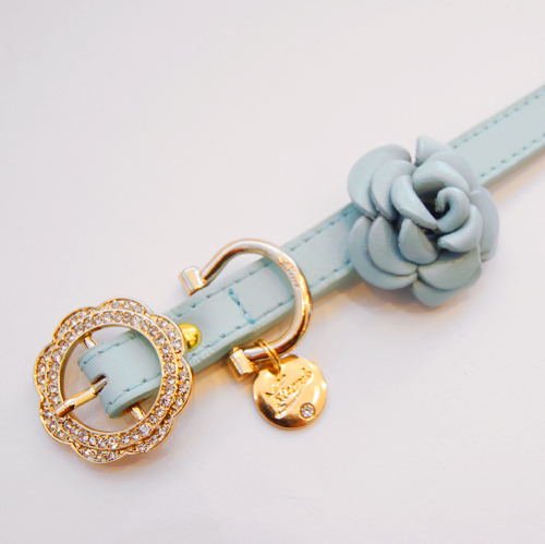 ローズ　犬　首輪　かわいい