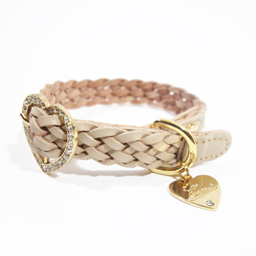 犬 首輪 かわいい ハート