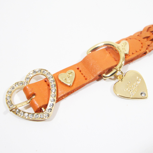 犬 首輪 かわいい ハート