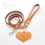 【Kate】リード キャメル 首輪S,M用