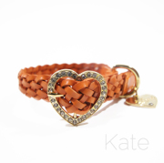 犬 首輪 かわいい ハート