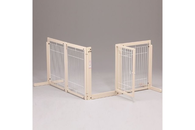 セール][コーナーゲートF80XLメッシュ] 壁面を利用してサークルのよう