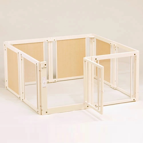 ペットサークル F60XLアクリル] 透明アクリル板で見通しが良い 小型犬