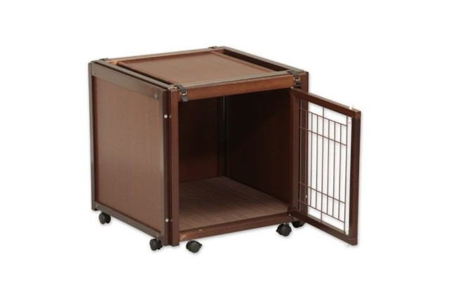 小型犬用 サークルケージ 木製 室内用 キャスター付 kiinus AS88 Kiinus [ペットケージハウスAS88] 小型犬用 ケージ 多頭飼い ゲージ